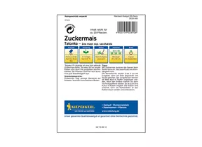 Kiepenkerl Saatgut - Zuckermais Tatonka